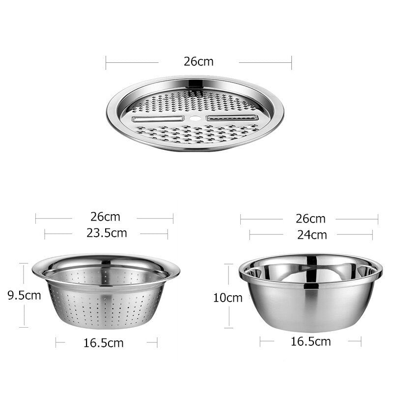 Bowl Multiusos de Acero Inoxidable