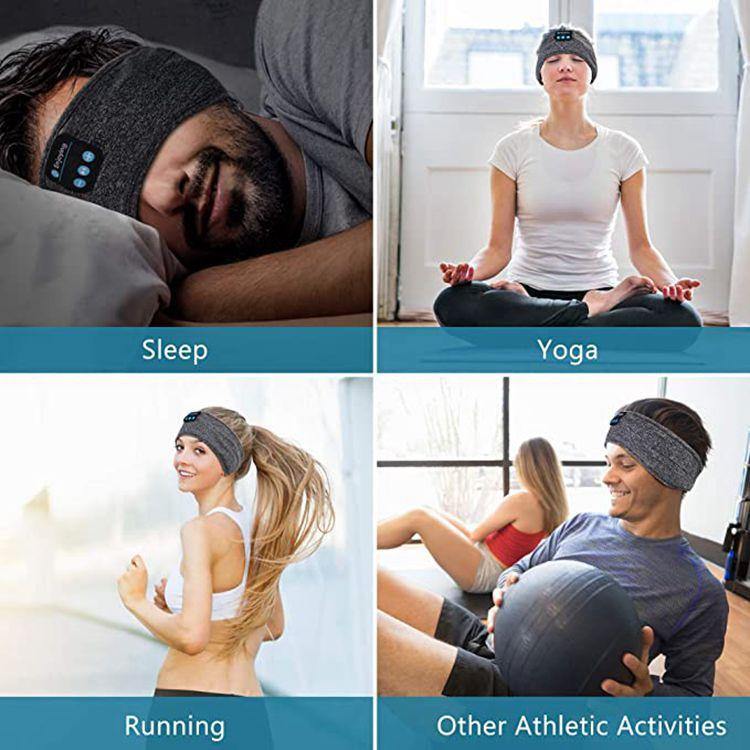 Diadema con Auriculares Bluetooth 5.0 para Deporte, Dormir, Yoga y más! - Miles Tendencias